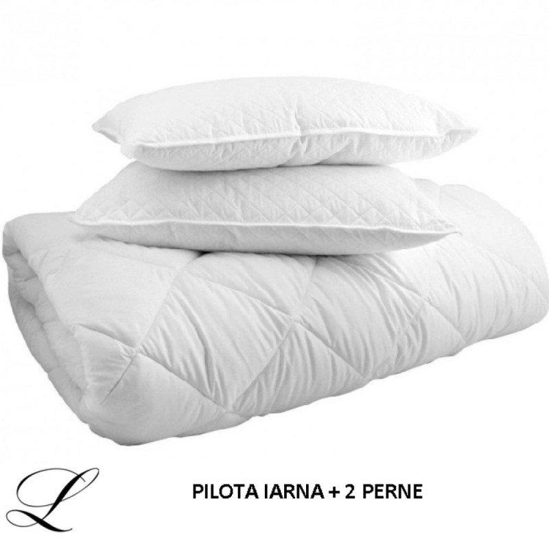 PACHET PROMO LENJERIE PAT FINET 6 PIESE + 2 PERNE + PILOTĂ (M383)