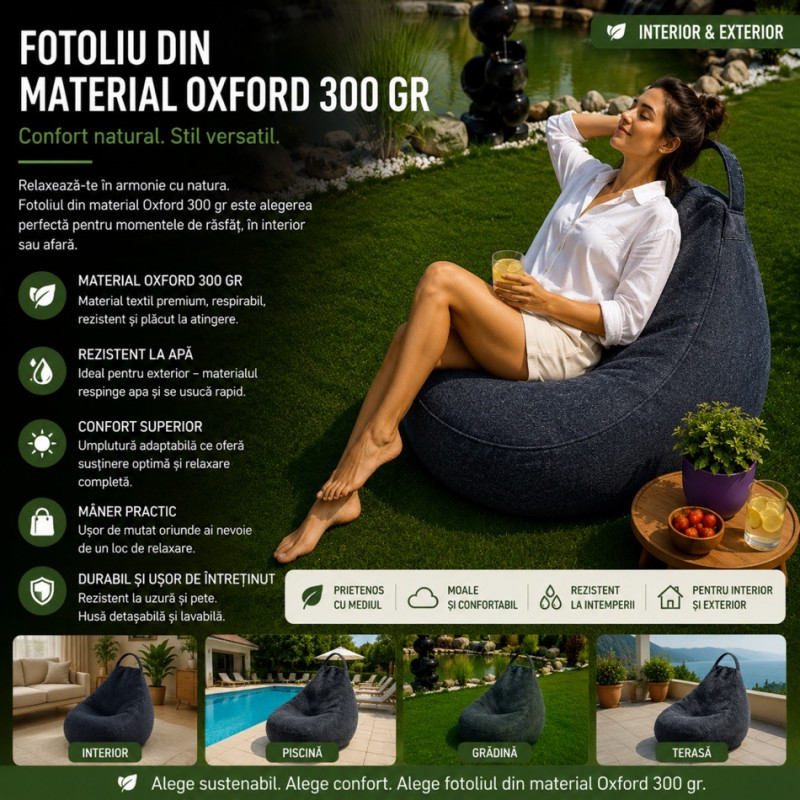 Fotoliu Bean Bag Interior-Exterior (6) –