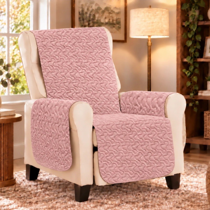 Cuvertură matlasată fotoliu Blush Pink – RALEX PUCIOASA