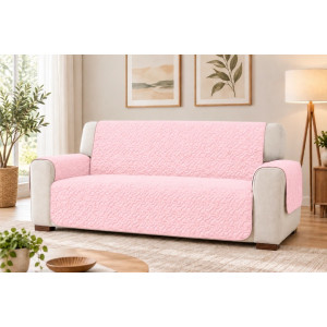 Cuvertura matlasata canapea 2 locuri doua fețe Bright Pink