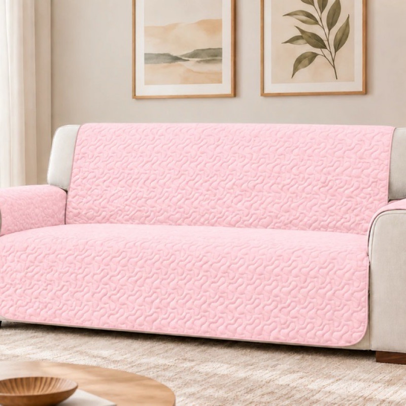 Cuvertura matlasata canapea 2 locuri doua fețe Bright Pink – RALEX PUCIOASA