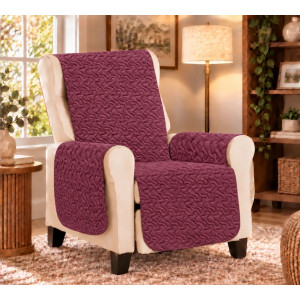 Cuvertură matlasată fotoliu Cozy Plum