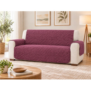 Cuvertura matlasata canapea 2 locuri doua fețe Cozy Plum