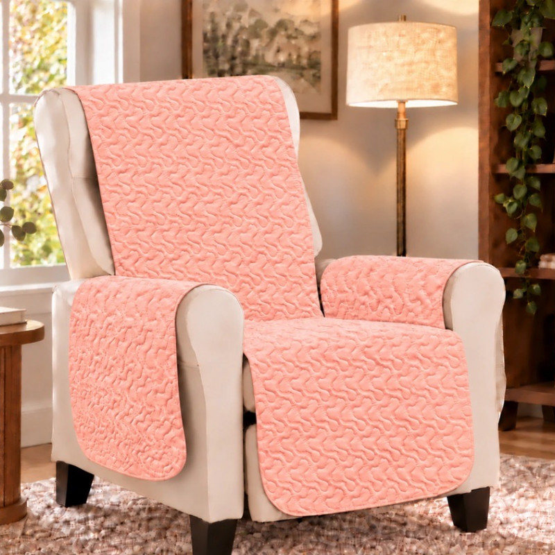 Cuvertură matlasată fotoliu Pastel Peach – RALEX PUCIOASA