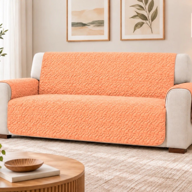 Cuvertura matlasata canapea 2 locuri doua fețe Pastel Quilted – RALEX PUCIOASA