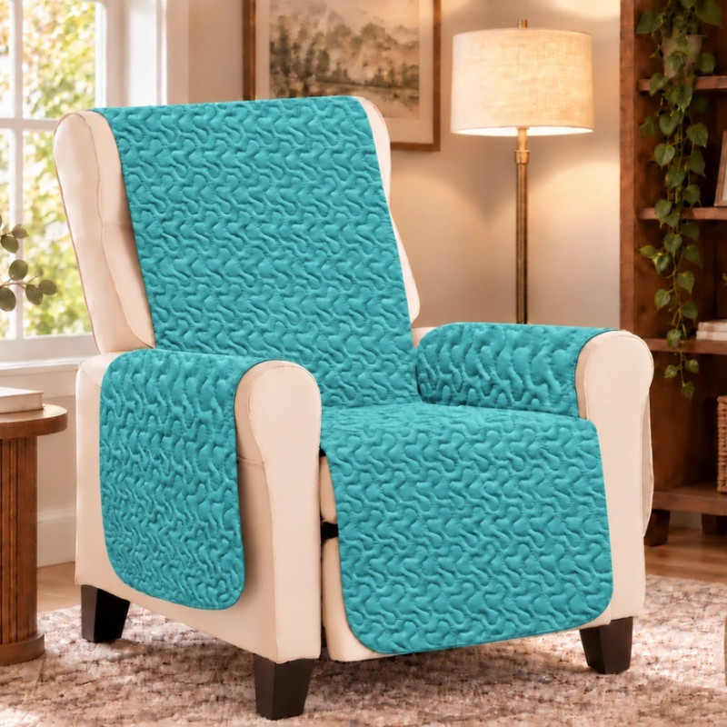 Cuvertură matlasată fotoliu Turquoise – RALEX PUCIOASA