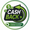 Primești 5% Cashback la fiecare comandă
