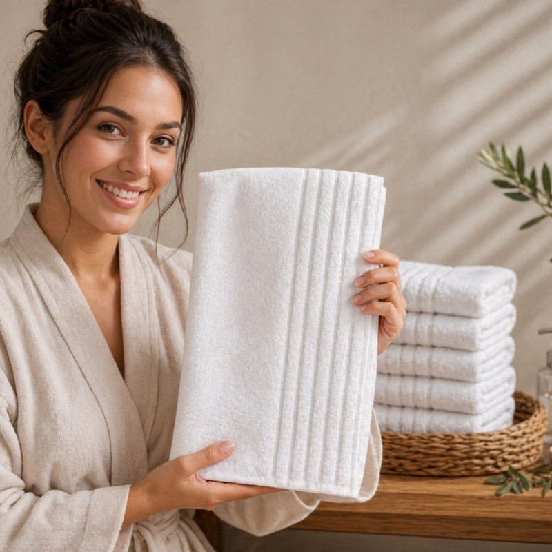 Imagine produs Prosop linii bumbac 100% - 550g/m² – 50x70 cm, – CONFTEX PUCIOASA