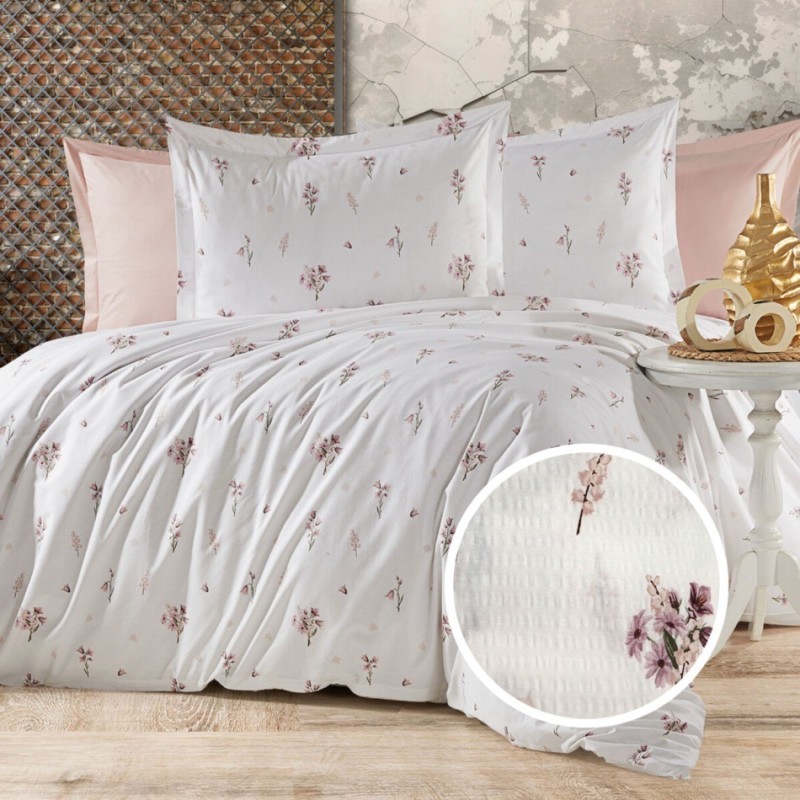 Imagine produs LENJERIE DE PAT CREPONATA 100% BUMBAC (CREP40) – RALEX PUCIOASA