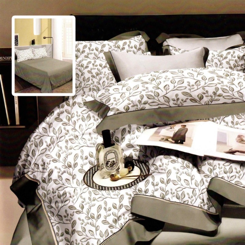 Imagine produs LENJERIE DE PAT ELEGANCE 6 PIESE CU CEARȘAF (LEC22) – PUCIOASA