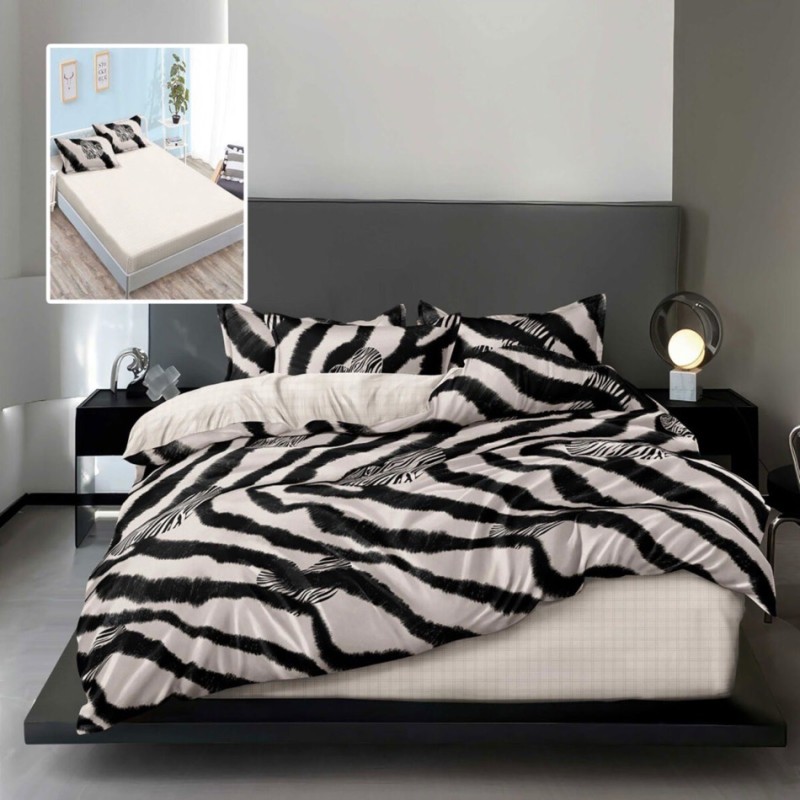 Imagine produs LENJERIE FINET 6 PIESE CU HUSĂ – 160×200 ȘI 180×200 (LILY-VH) – RALEX PUCIOASA