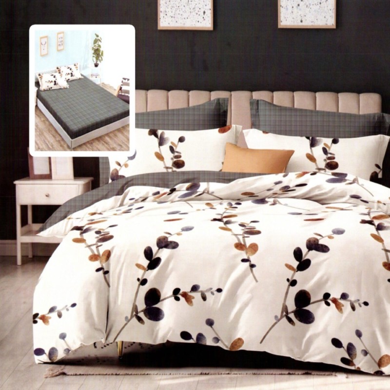 Imagine produs LENJERIE FINET 6 PIESE CU HUSĂ – 160×200 ȘI 180×200 (LUNA-VH) – RALEX PUCIOASA