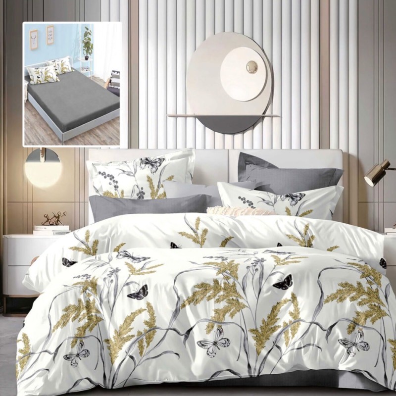 Imagine produs LENJERIE FINET 6 PIESE CU HUSĂ – 160×200 ȘI 180×200 (MADISON-VH) – RALEX PUCIOASA