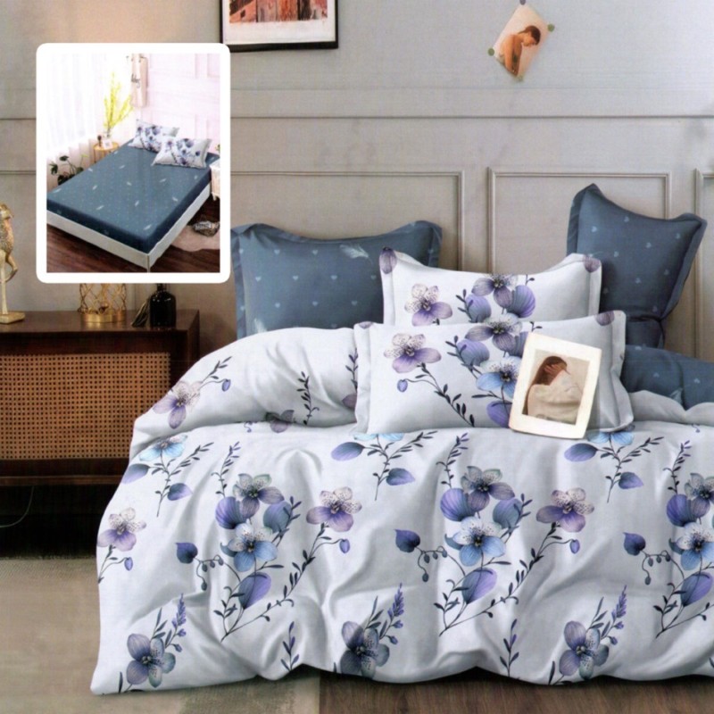 Imagine produs LENJERIE FINET 6 PIESE CU HUSĂ – 160×200 ȘI 180×200 (VICTORIA-VH) – RALEX PUCIOASA