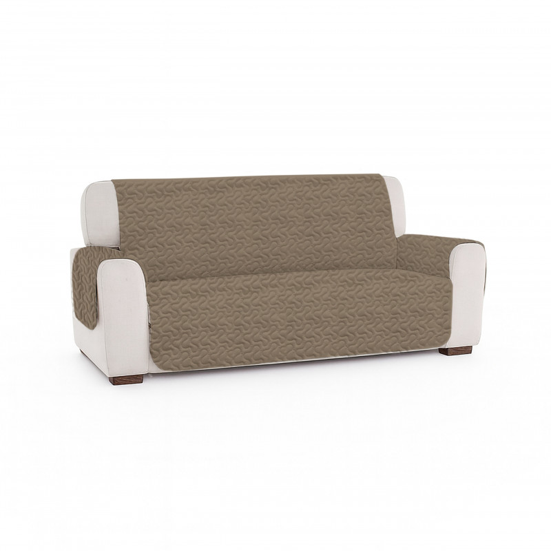 Imagine produs Cuvertură matlasată canapea 3 locuri două fețe – BEIGE GRAY – RALEX PUCIOASA
