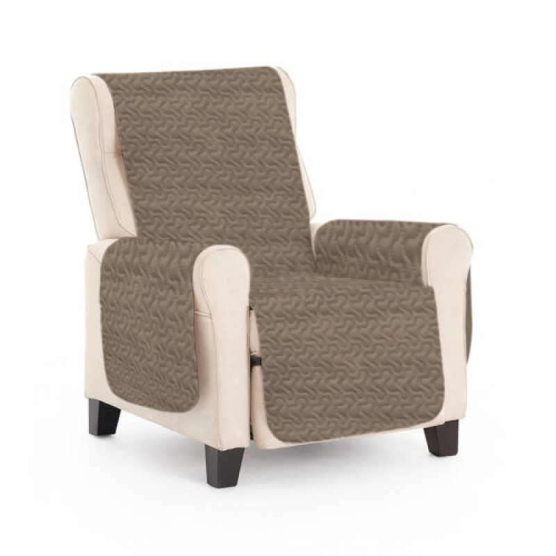 Imagine produs Cuvertură matlasată fotoliu – BEIGE GRAY –
