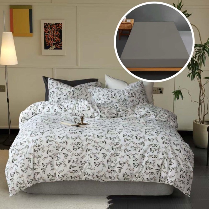 Imagine produs LENJERIE PAT TRICOT BUMBAC 100 % CU HUSĂ – RALEX PUCIOASA