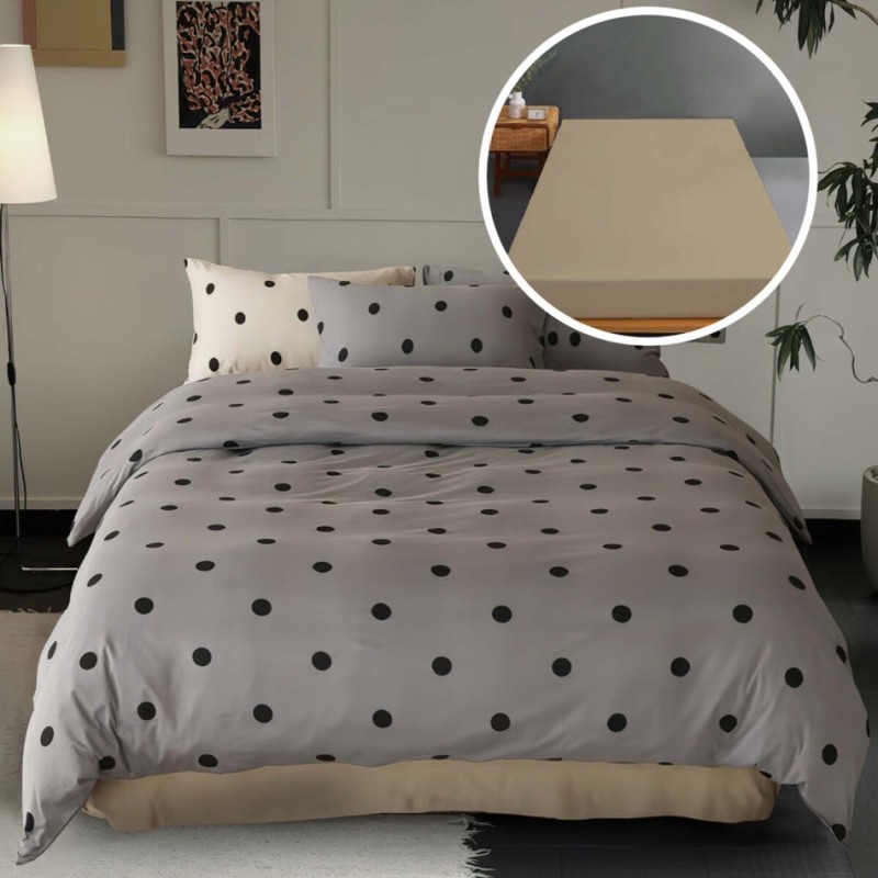 Imagine produs LENJERIE PAT TRICOT BUMBAC 100 % CU HUSĂ –