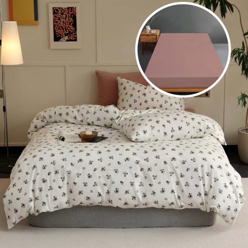 Imagine produs LENJERIE PAT TRICOT BUMBAC 100 % CU HUSĂ –