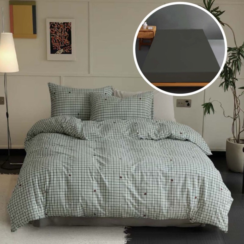 Imagine produs LENJERIE PAT TRICOT BUMBAC 100 % CU HUSĂ-ALINOAR –