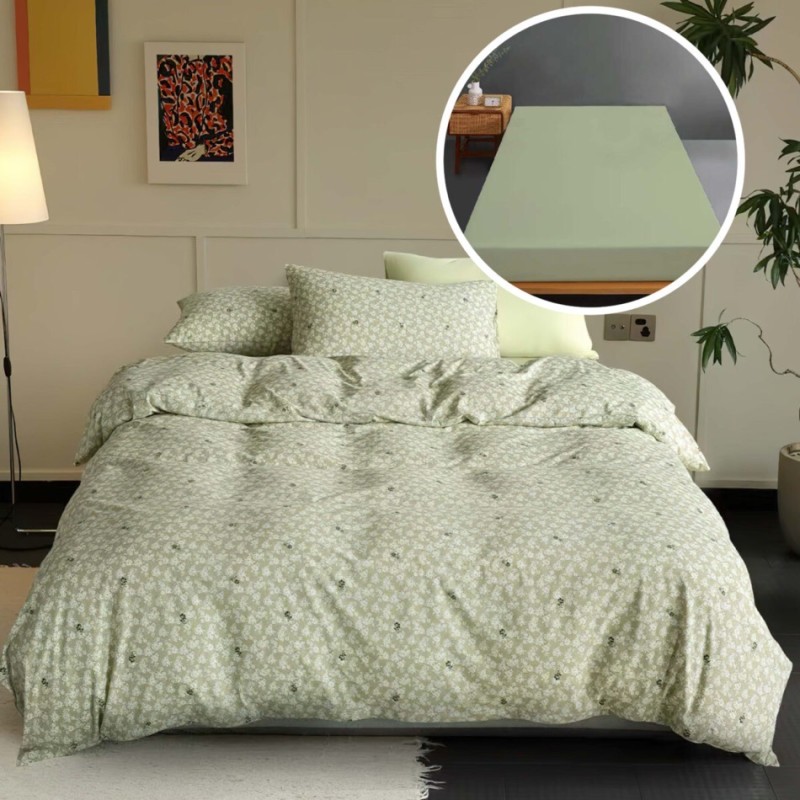Imagine produs LENJERIE PAT TRICOT BUMBAC 100 % CU HUSĂ-VILAS –