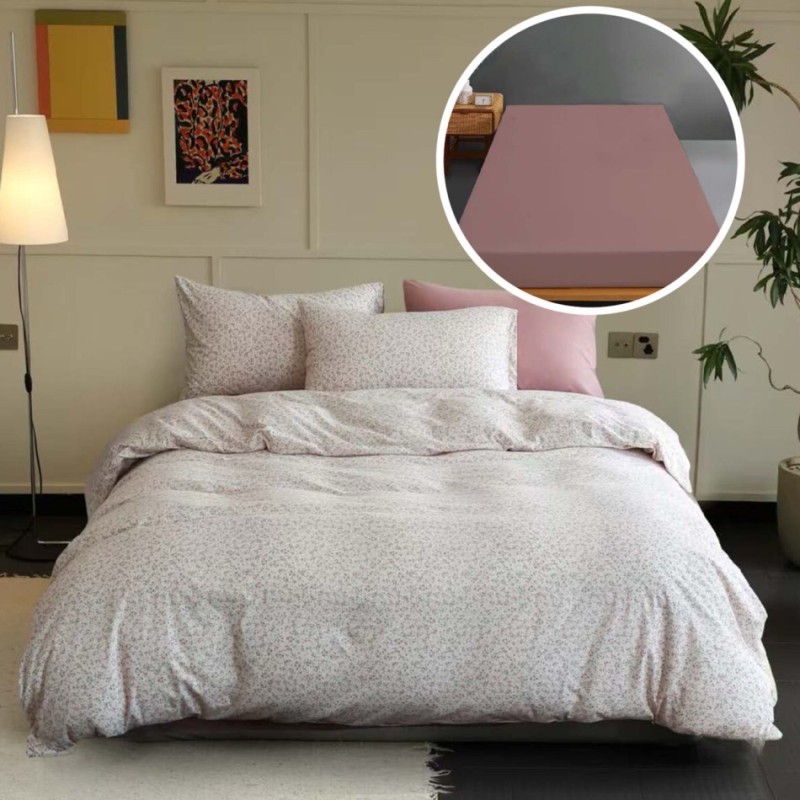 Imagine produs LENJERIE PAT TRICOT BUMBAC 100 % CU HUSĂ-RUSTEN –