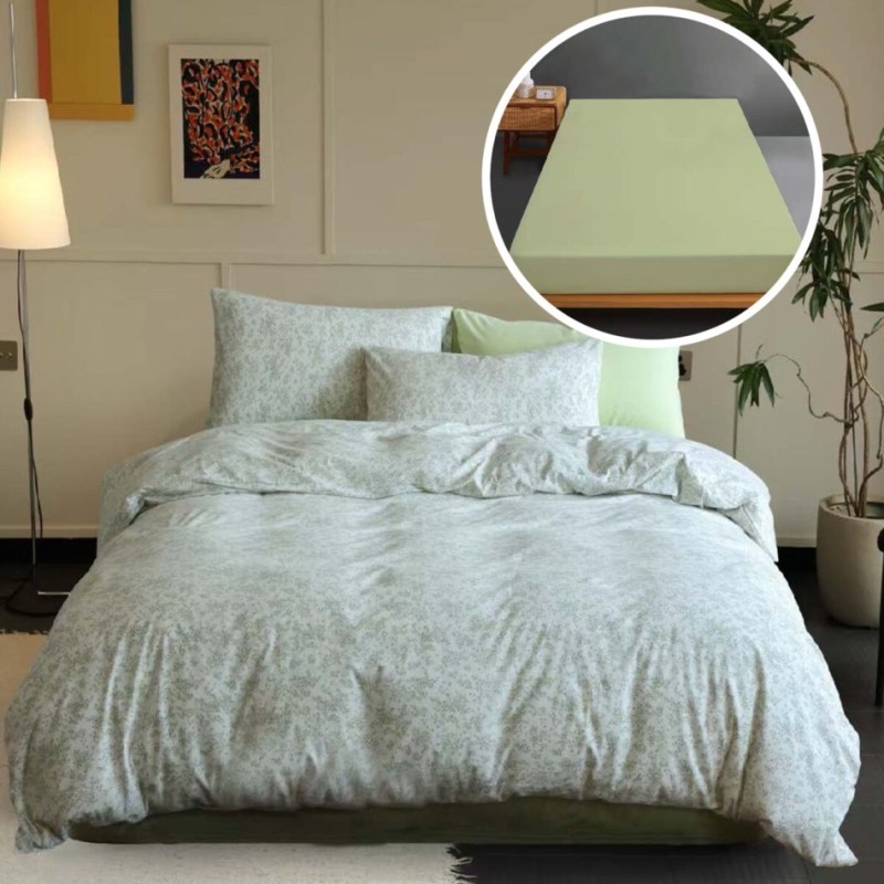 Imagine produs LENJERIE PAT TRICOT BUMBAC 100 % CU HUSĂ-TORINO –