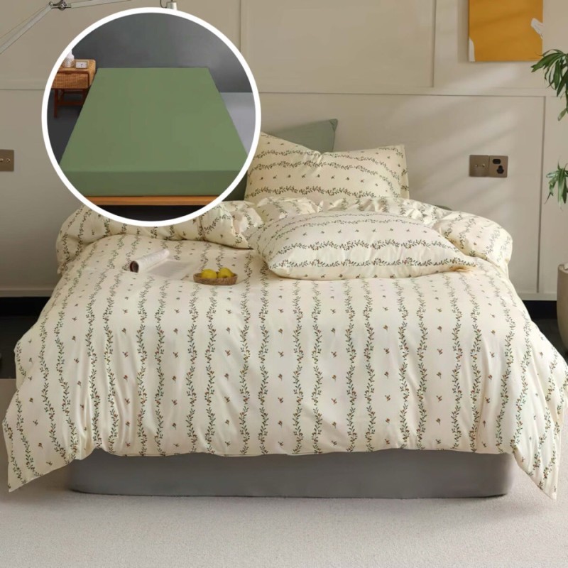 Imagine produs LENJERIE PAT TRICOT BUMBAC 100 % CU HUSĂ-NEMERA – RALEX PUCIOASA