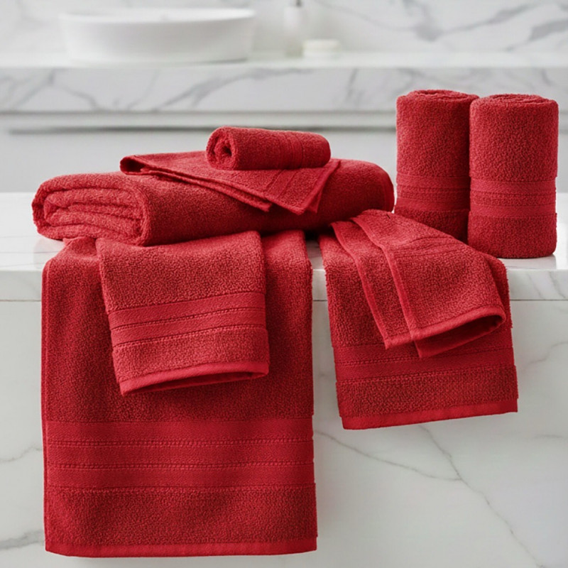Imagine produs Prosop Luxury Bumbac 100% – 50 X 90- 600g/m2 – ROȘU –