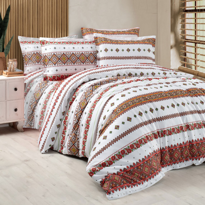 Lenjerie de pat King Size Ranforce – 100% Bumbac (ARHAIC 4) – RALEX PUCIOASA