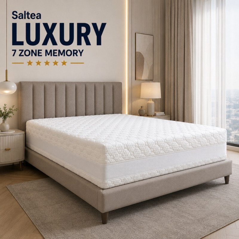 Saltea LUXURY 7 ZONE MEMORY – 30 cm, Pocket & Memory Foam (RLX 19) –
