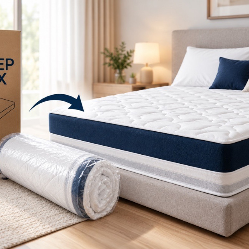 Saltea Confort Sleep Lux – Vară/Iarnă, Memory Foam, Ventilație 3D, 24–25 cm RLX 8 – RALEX PUCIOASA