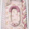 Lenjerie de pătuț pentru bebeluși cu apărători și baby nest – Colecție Premium – CONFTEX PUCIOASA