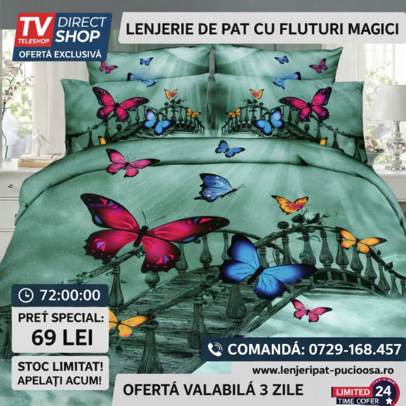 Imagine produs LENJERIE DE PAT DIGI - TV SHOP –