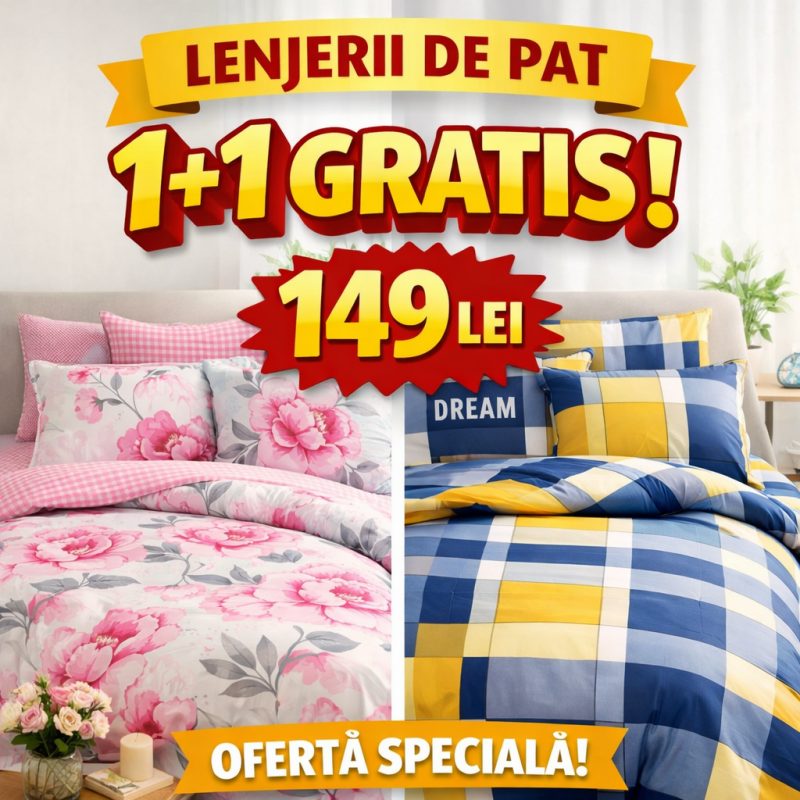 Imagine produs OFERTA LENJERIE PAT 1+1 GRATIS ECONOMY – RALEX PUCIOASA
