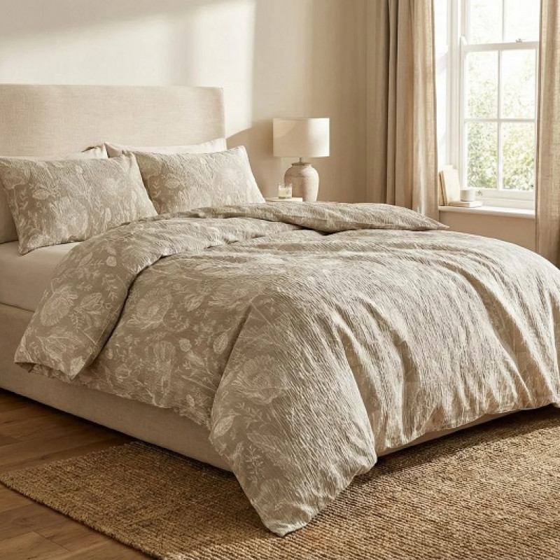 LENJERIE DE PAT CREPONATA 100% BUMBAC (CREP 75) CU HUSA – RALEX PUCIOASA
