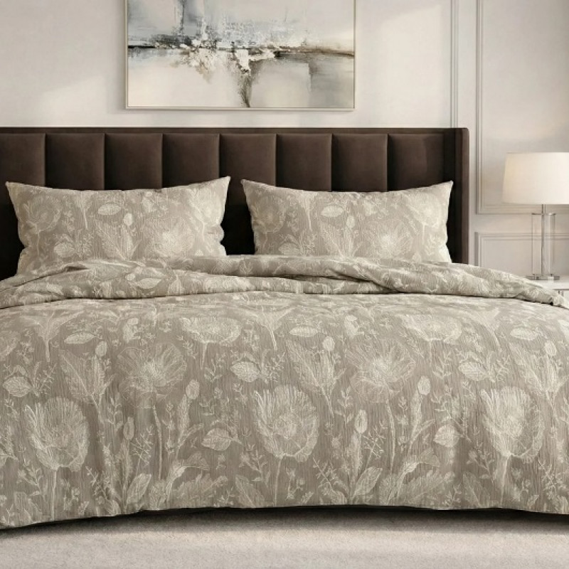 LENJERIE DE PAT CREPONATA 100% BUMBAC (CREP 75) CU HUSA – RALEX PUCIOASA