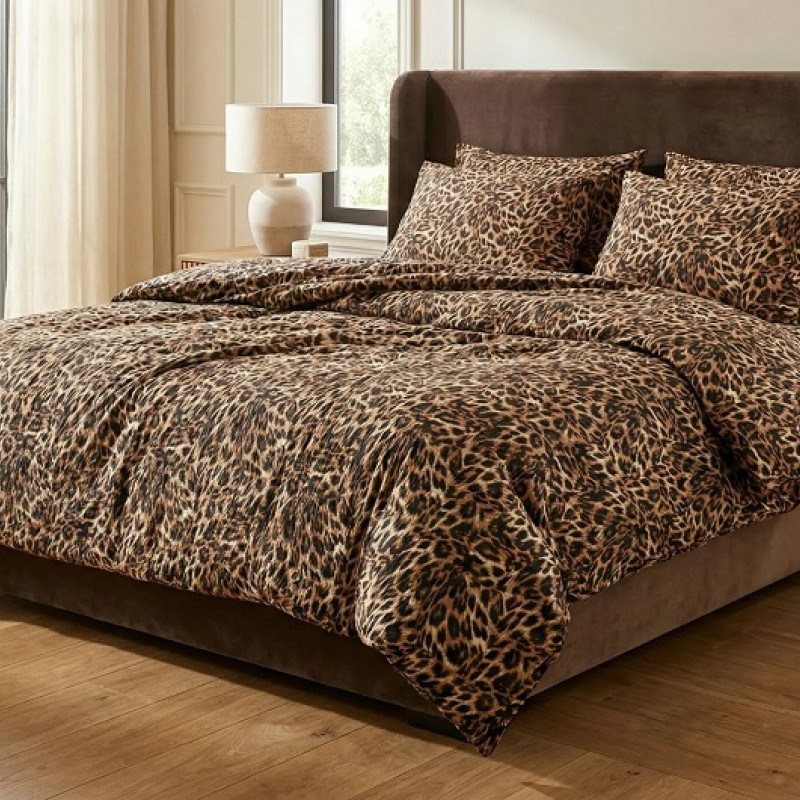 LENJERIE DE PAT CREPONATA 100% BUMBAC (CREP 76) CU HUSA – RALEX PUCIOASA