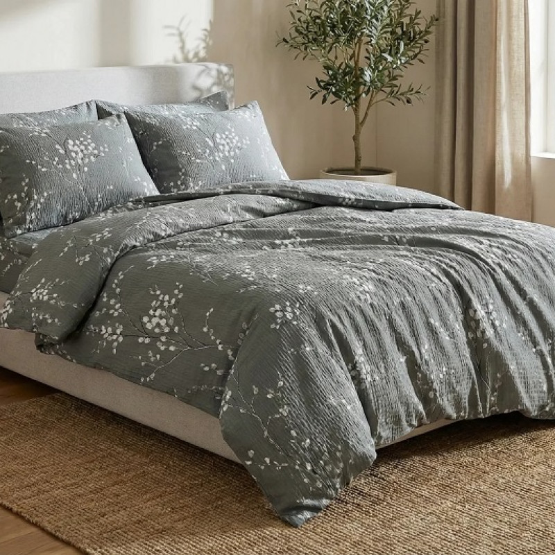 LENJERIE DE PAT CREPONATA 100% BUMBAC (CREP 78) CU HUSA – RALEX PUCIOASA