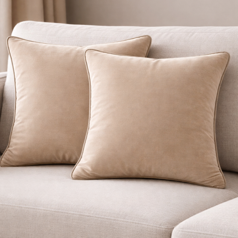 Imagine produs Perna Decorativa din Catifea Cappucino Velunia –
