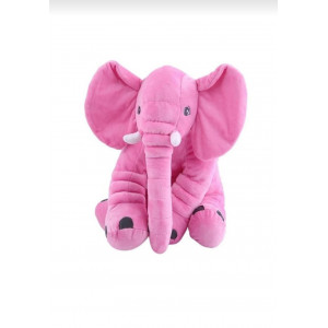 Jucărie și Perna de Pluș Elefant Puffy Roz