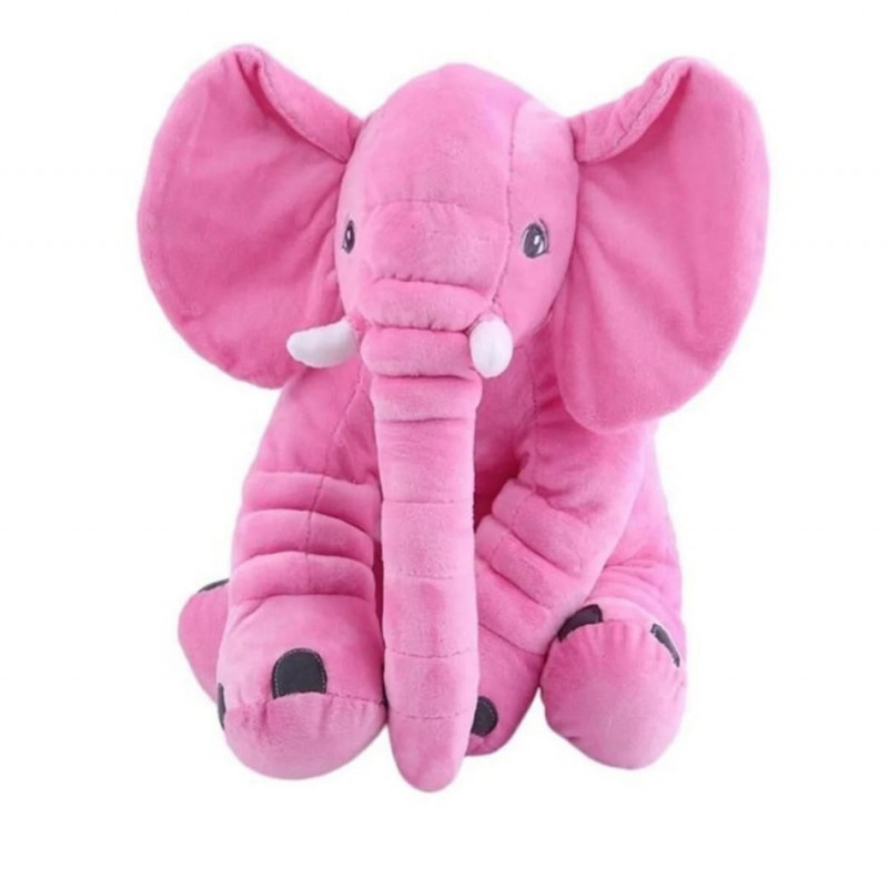 Imagine produs Jucărie și Perna de Pluș Elefant Puffy Roz – CONFTEX PUCIOASA