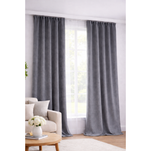 Draperie catifea antracit 140 x 260 cm Velunia Home – CONFTEX PUCIOASA 
