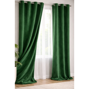 Draperie catifea verde smarald 140 x 260 cm Velunia Home – CONFTEX PUCIOASA 