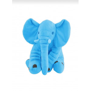 Jucărie și Perna de Pluș Elefant Puffy Bleu