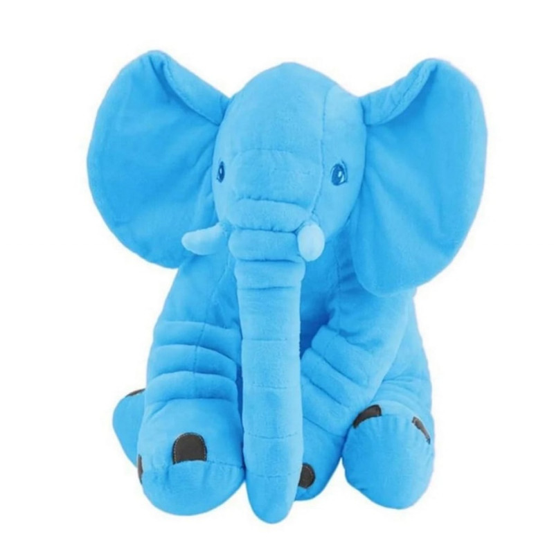 Imagine produs Jucărie și Perna de Pluș Elefant Puffy Bleu – CONFTEX PUCIOASA