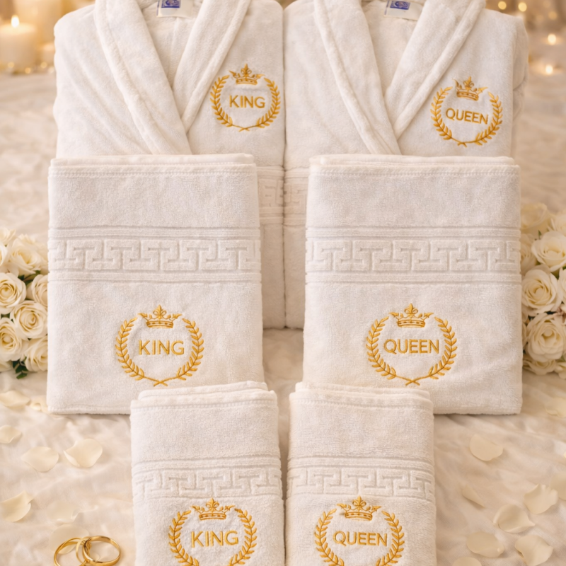 Imagine produs Set Halate și Prosoape „King & Queen” – CONFTEX PUCIOASA