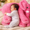 Imagine produs Jucărie și Perna de Pluș Elefant Puffy Roz – CONFTEX PUCIOASA