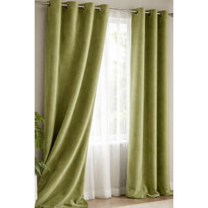 Draperie catifea Apple Green 140 x 260 cm Velunia Home – CONFTEX PUCIOASA