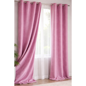 Draperie catifea roz pudra 140 x 260 cm Velunia Home – CONFTEX PUCIOASA 